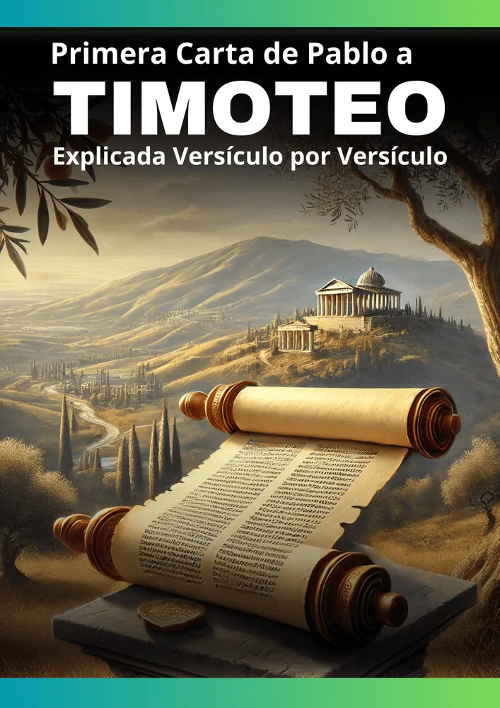 La primera carta de Pablo a Timoteo, escrita alrededor del año 62-64 d.C., estaba dirigida a su discípulo y líder de la iglesia en Éfeso. Proporciona orientación sobre la organización de la iglesia, la elección de líderes (obispos y diáconos) y la lucha contra las falsas enseñanzas. Pablo enfatiza la importancia de la sana doctrina, la piedad y la integridad, además de abordar temas como el papel de la mujer en la iglesia, el cuidado de los necesitados y la responsabilidad de Timoteo como ejemplo para los fieles. Una guía práctica para el liderazgo y la vida cristiana.